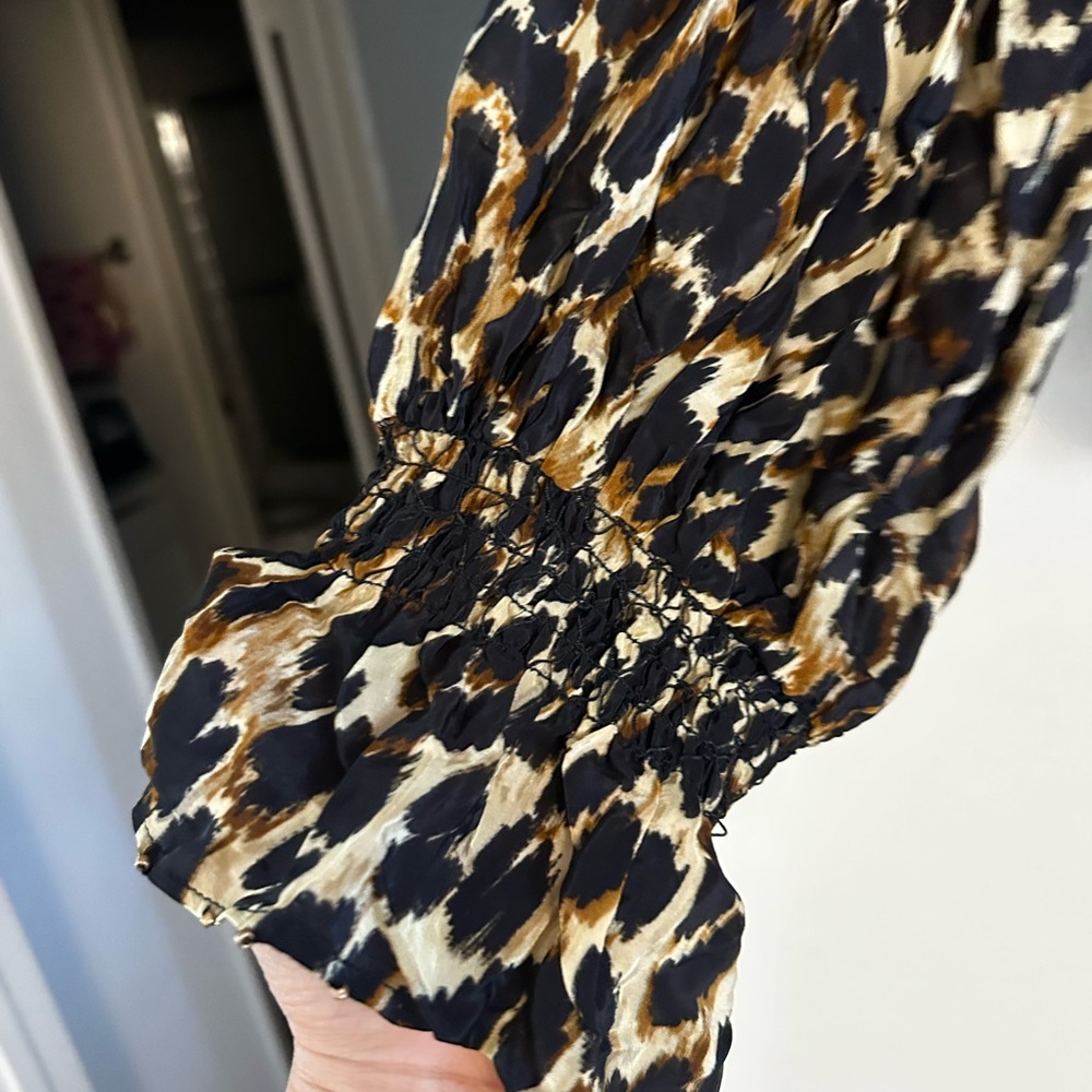 FARM Rio Black and Brown Ruffled Blouse - Picture 4 of 6